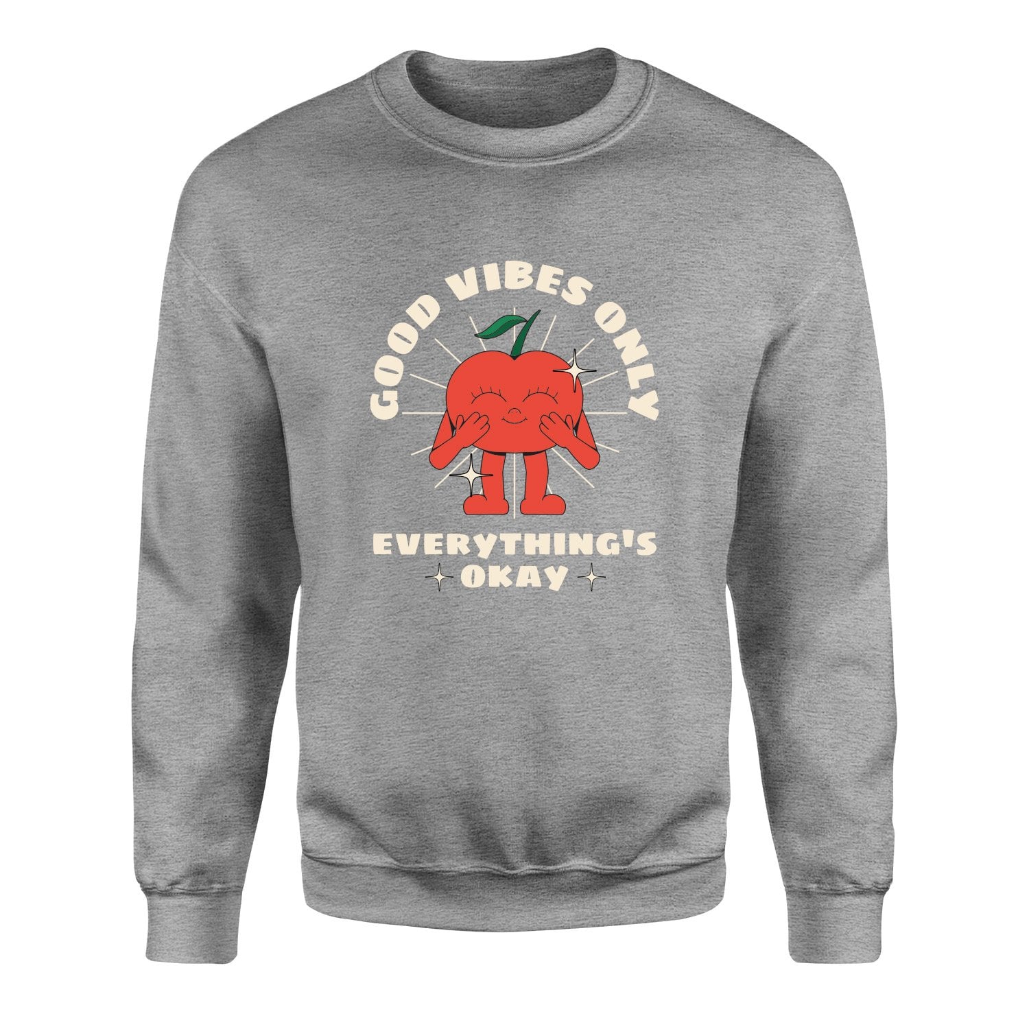 Good Vibes Only Sweatshirt M - Gri