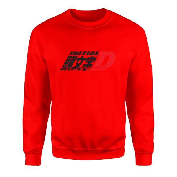 Initial D Sweatshirt S - Kırmızı