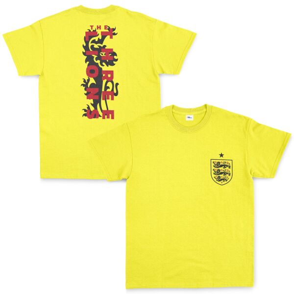 Three Lions | İngiltere Tişört XXL - Sarı