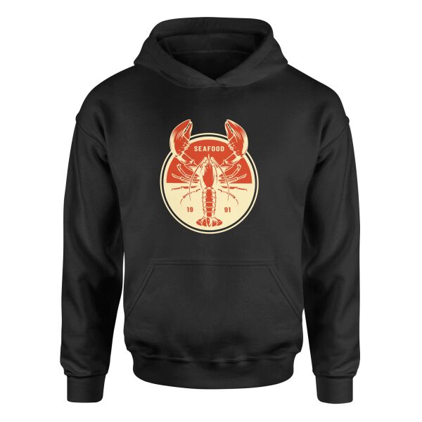 Seafood Hoodie M - Siyah
