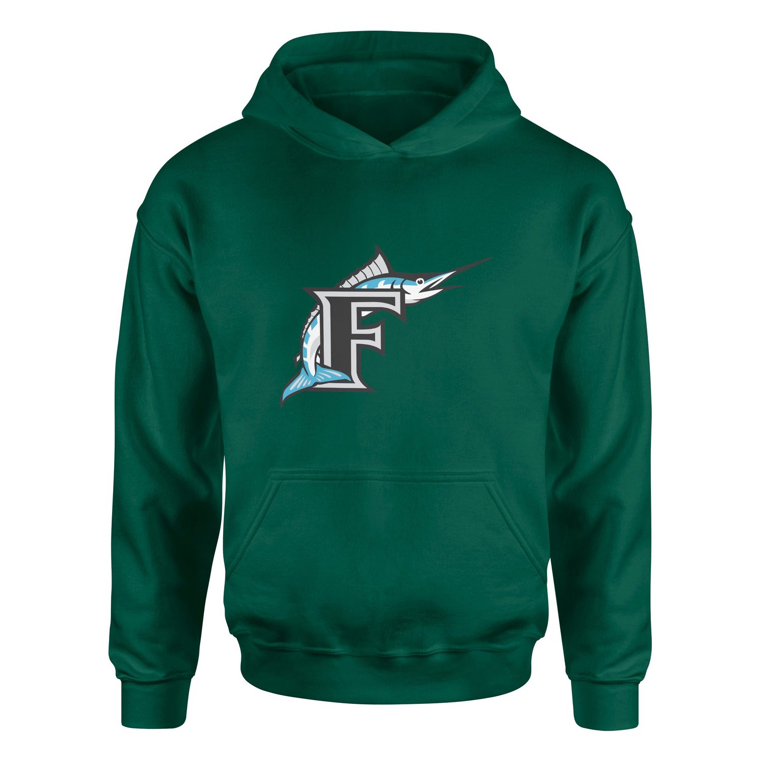 Florida Marlins Vintage Hoodie M - Nefti Yeşili