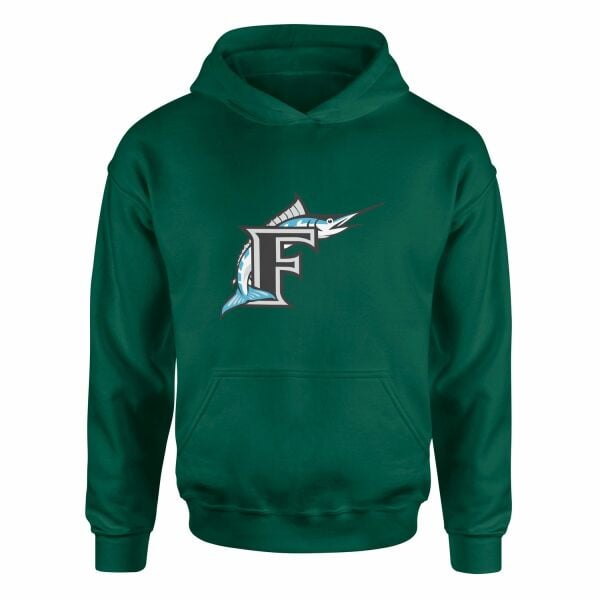 Florida Marlins Vintage Hoodie M - Nefti Yeşili