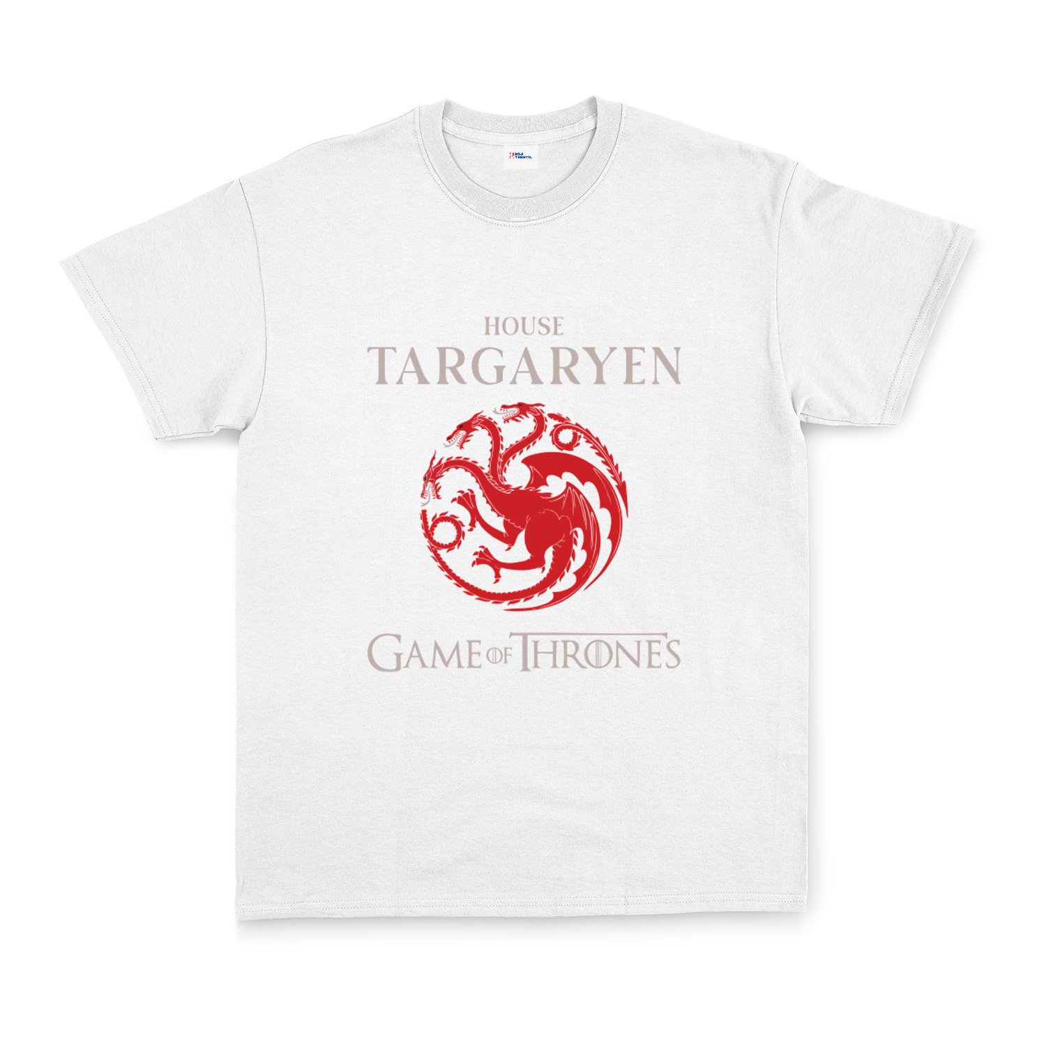 House Targaryen Tişört S - Beyaz