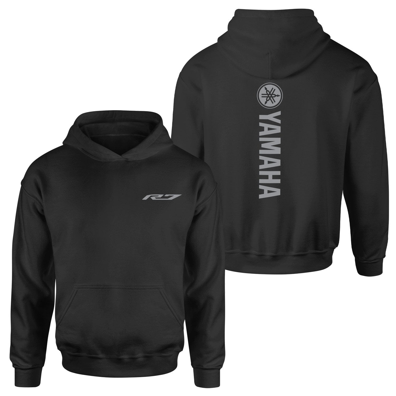 Yamaha R7 Hoodie L - Siyah