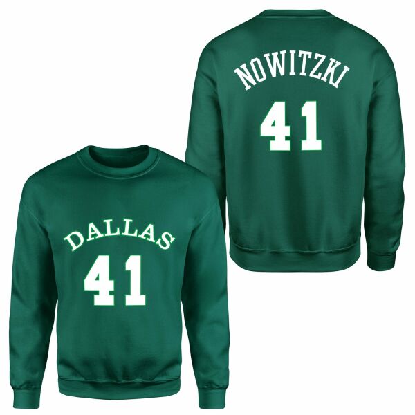 Dirk Nowitzki 41 Forma Sweatshirt M - Nefti Yeşili