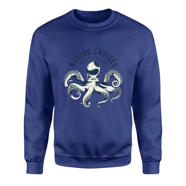 Marine Cruises Pacific Denizci Sweatshirt L - İndigo Mavisi