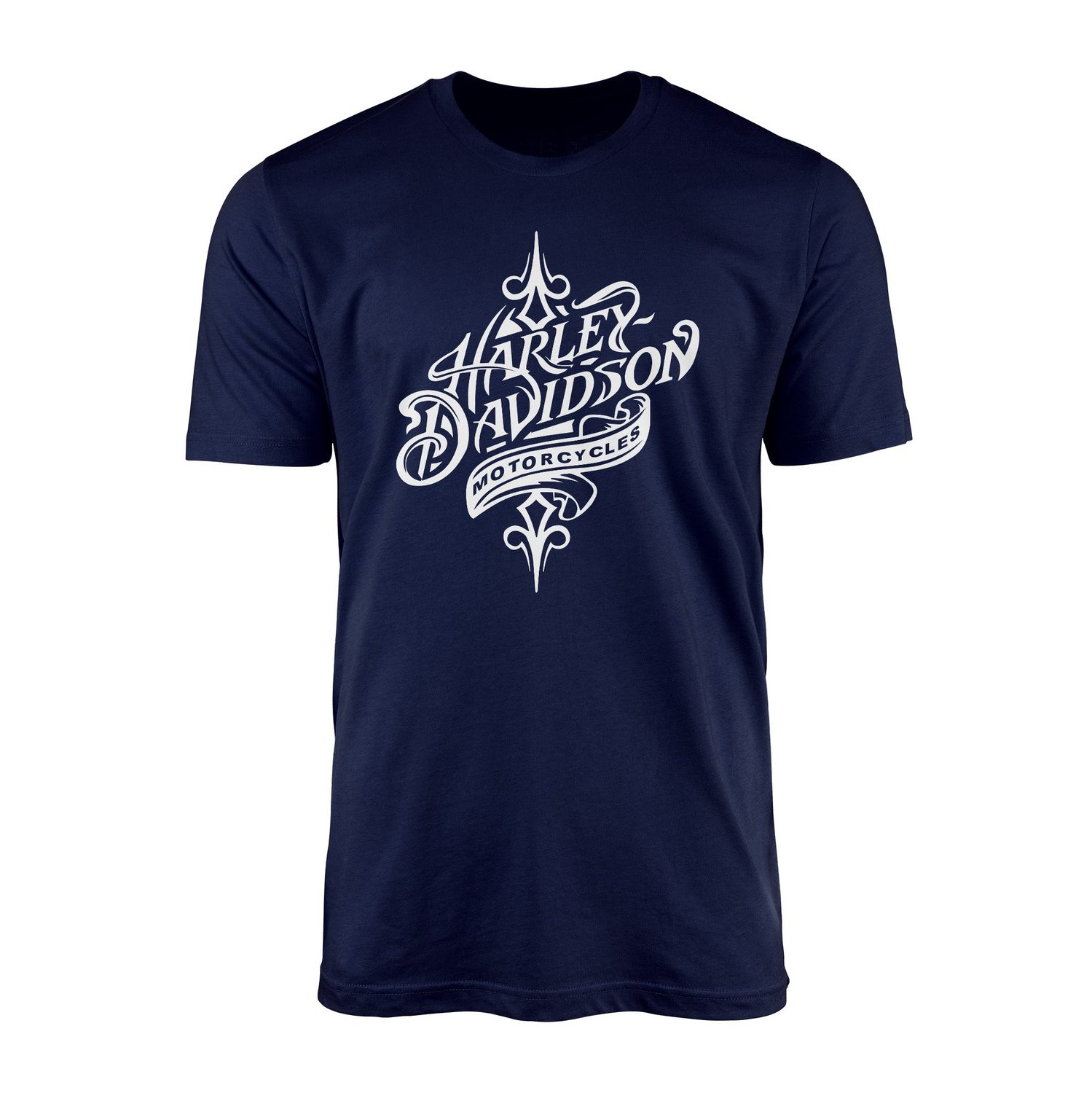Harley-Davidson Motorcycles W Tişört L - İndigo Mavisi