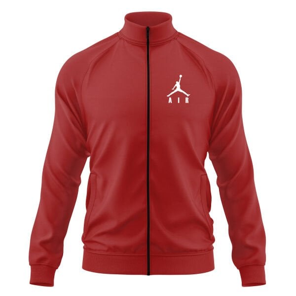 Air Jordan BIG Text W Fermuarlı Sweatshirt M - Kırmızı