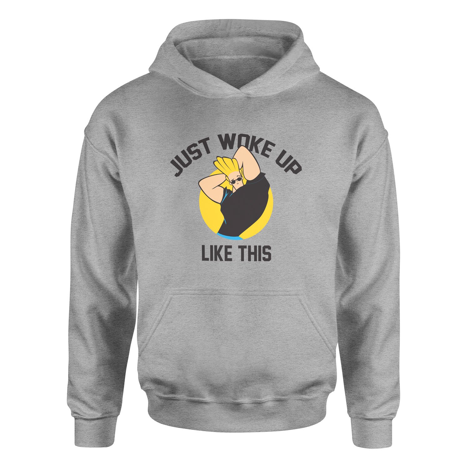Just Woke Up Like This | Johnny Bravo Hoodie XL - Gri