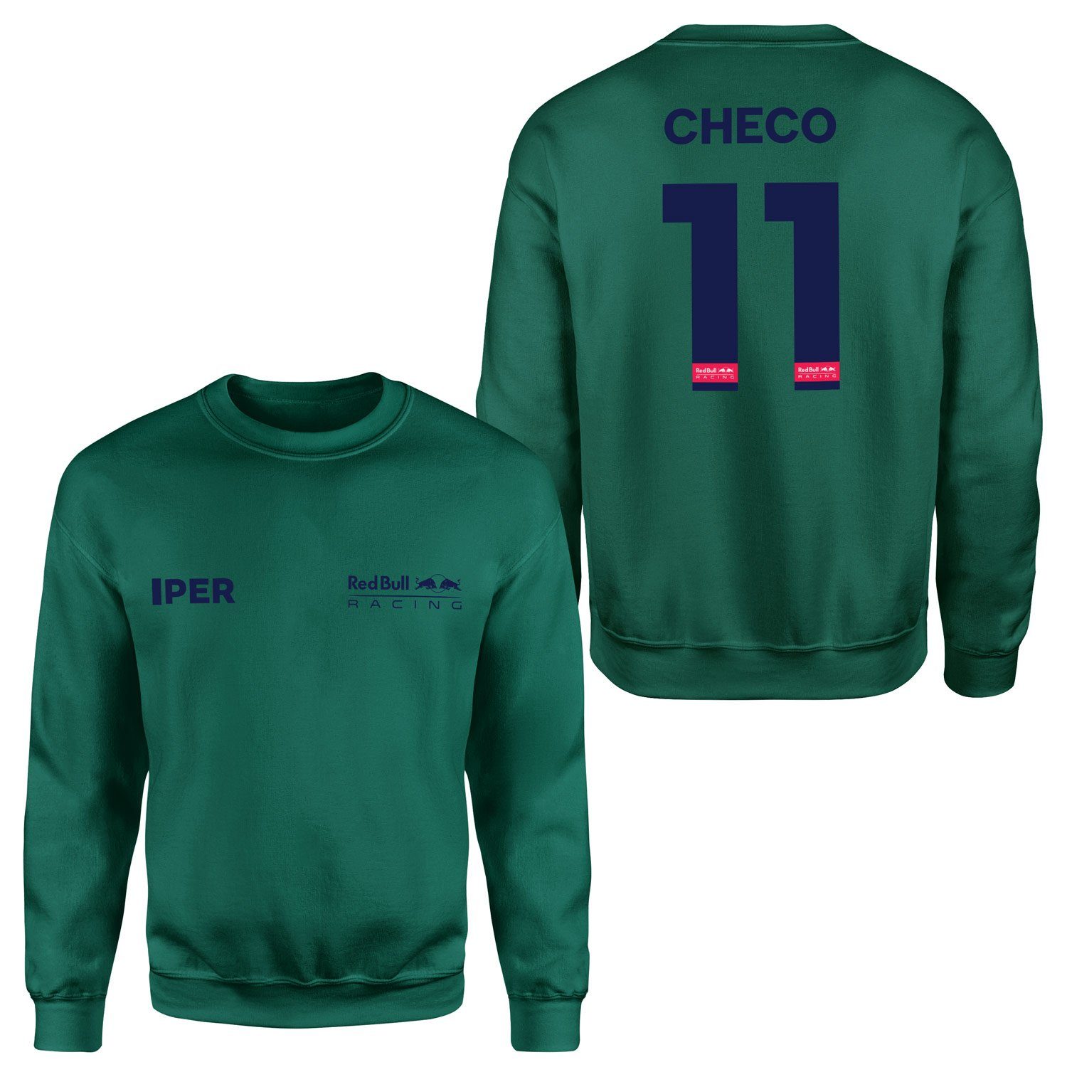 Sergio Perez Red Bull Racing Blue #11 Sweatshirt L - Nefti Yeşili
