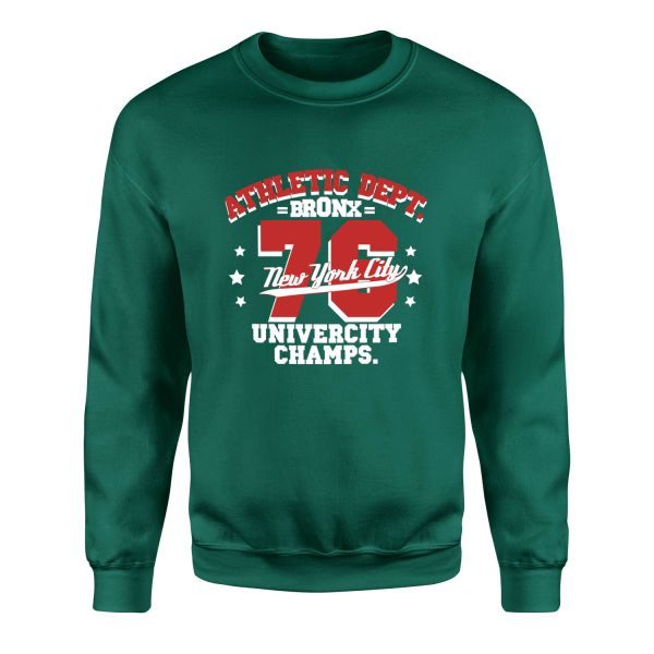 Bronx 76 NYC Sweatshirt XL - Nefti Yeşili