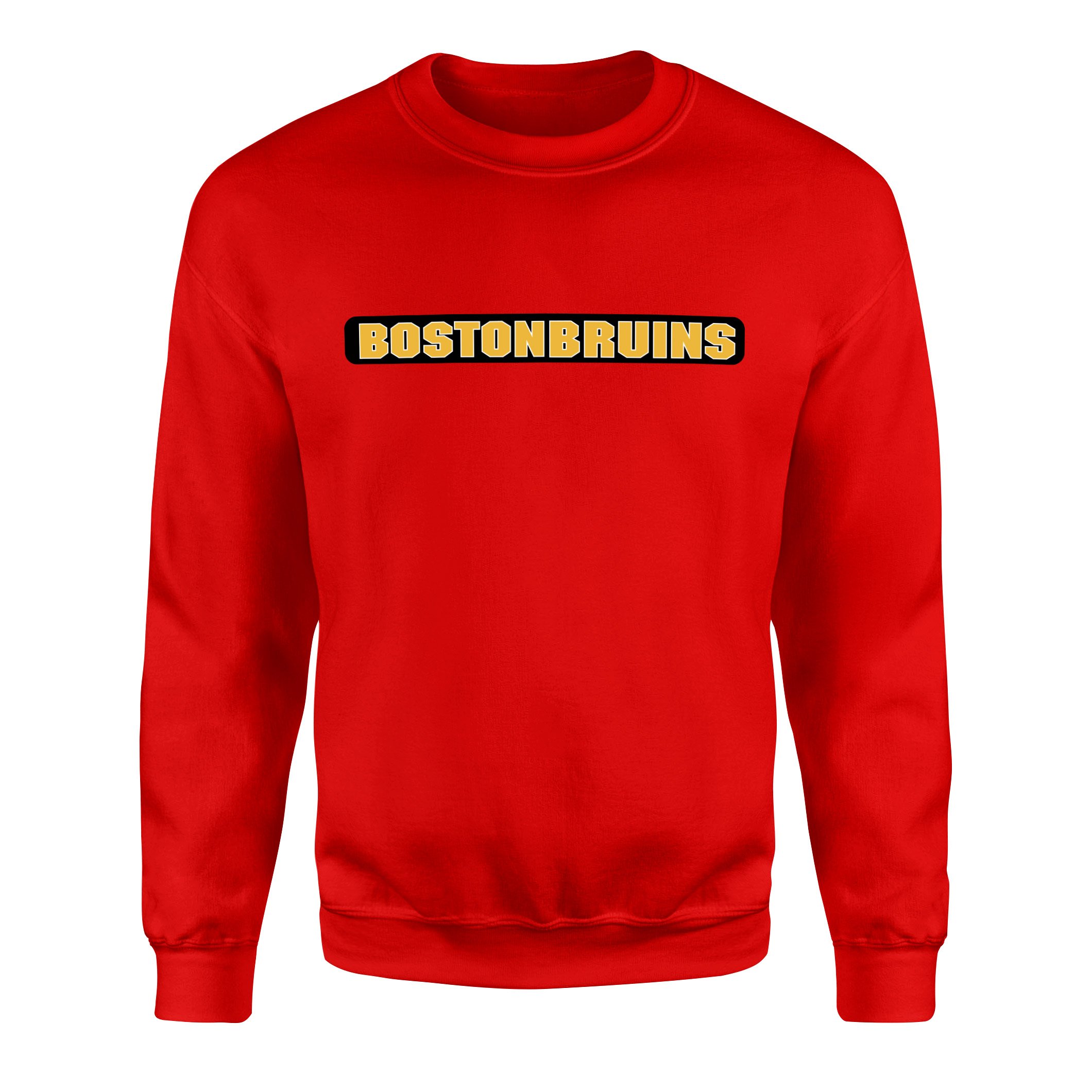 Boston Bruins Block Sweatshirt M - Kırmızı