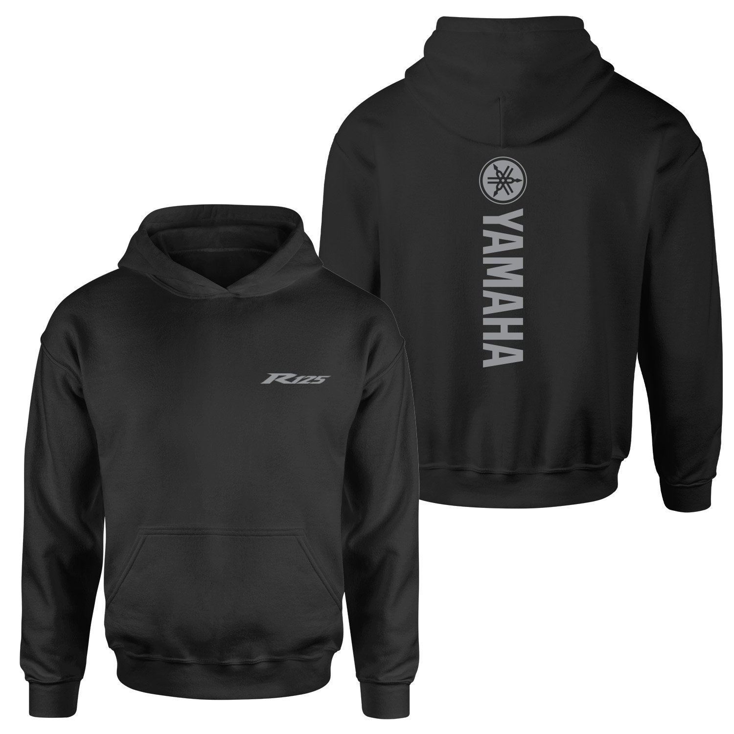 Yamaha R125 Graphic Hoodie M - Siyah
