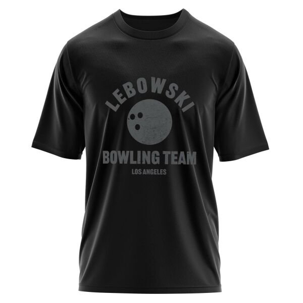 Lebowski Bowling Team Oversize Tişört M - Siyah