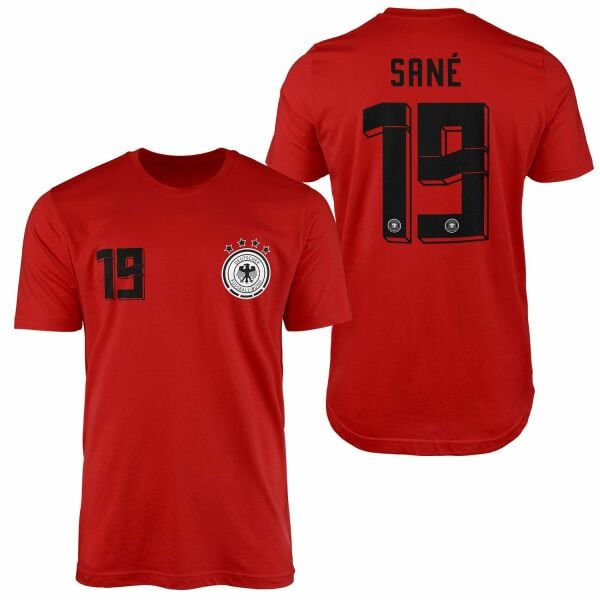 Leroy Sane | Almanya 2024 Forma Tişört L - Kırmızı