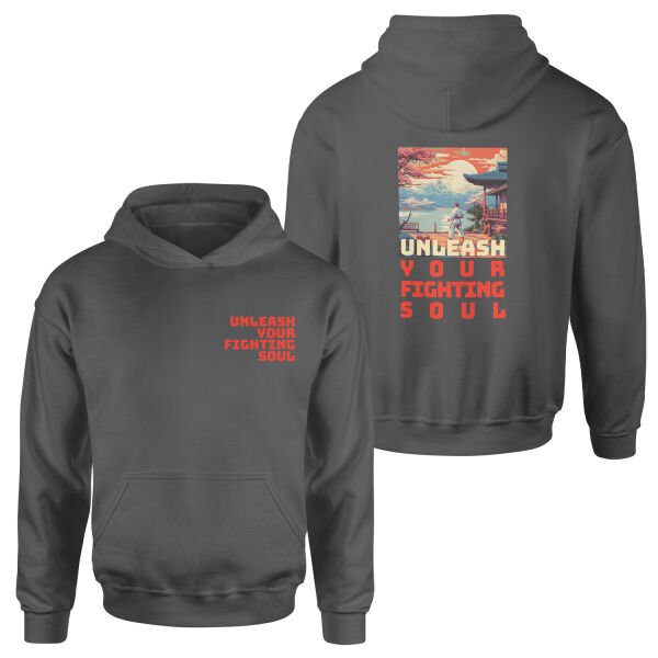 Unleash Your Fighting Soul | Karate Man Hoodie XXL - Füme
