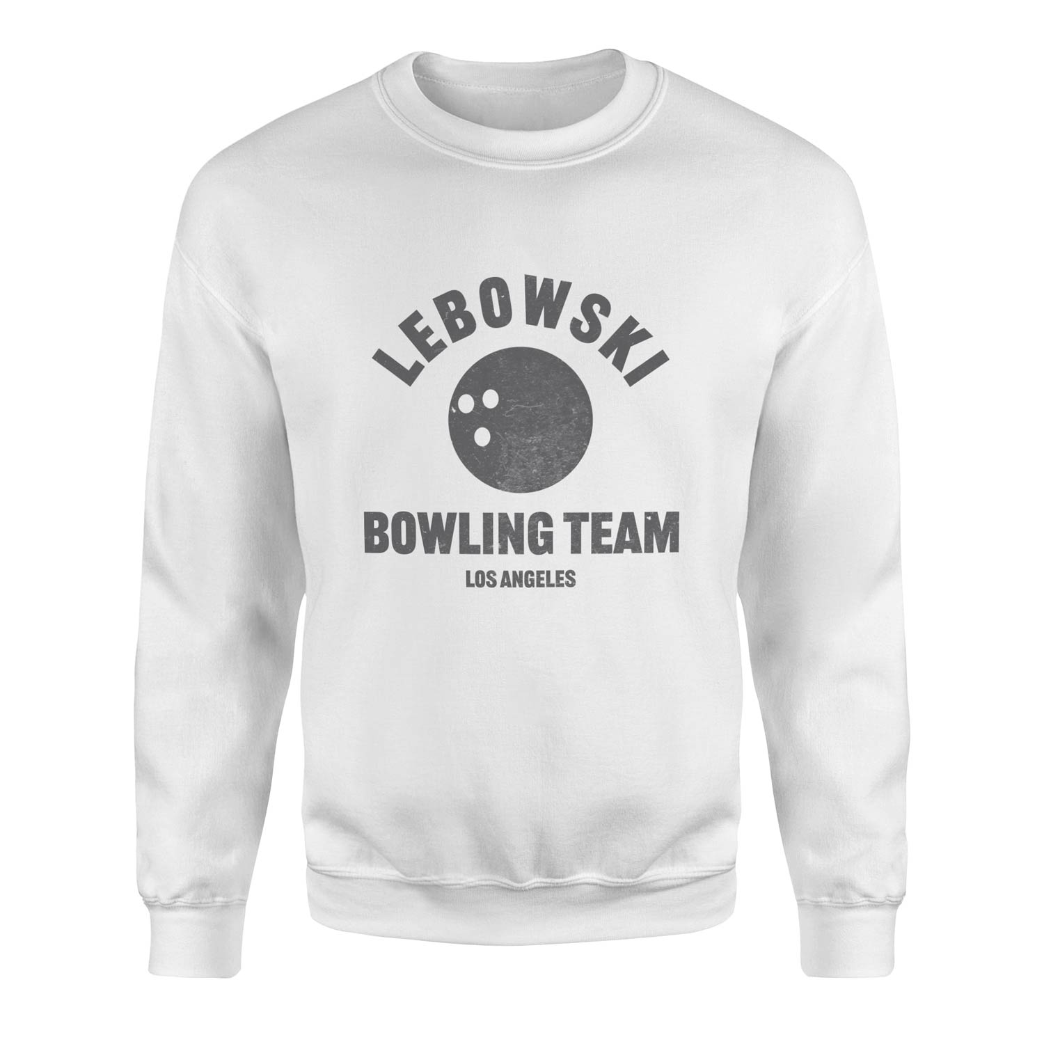Lebowski Bowling Team Sweatshirt L - Beyaz