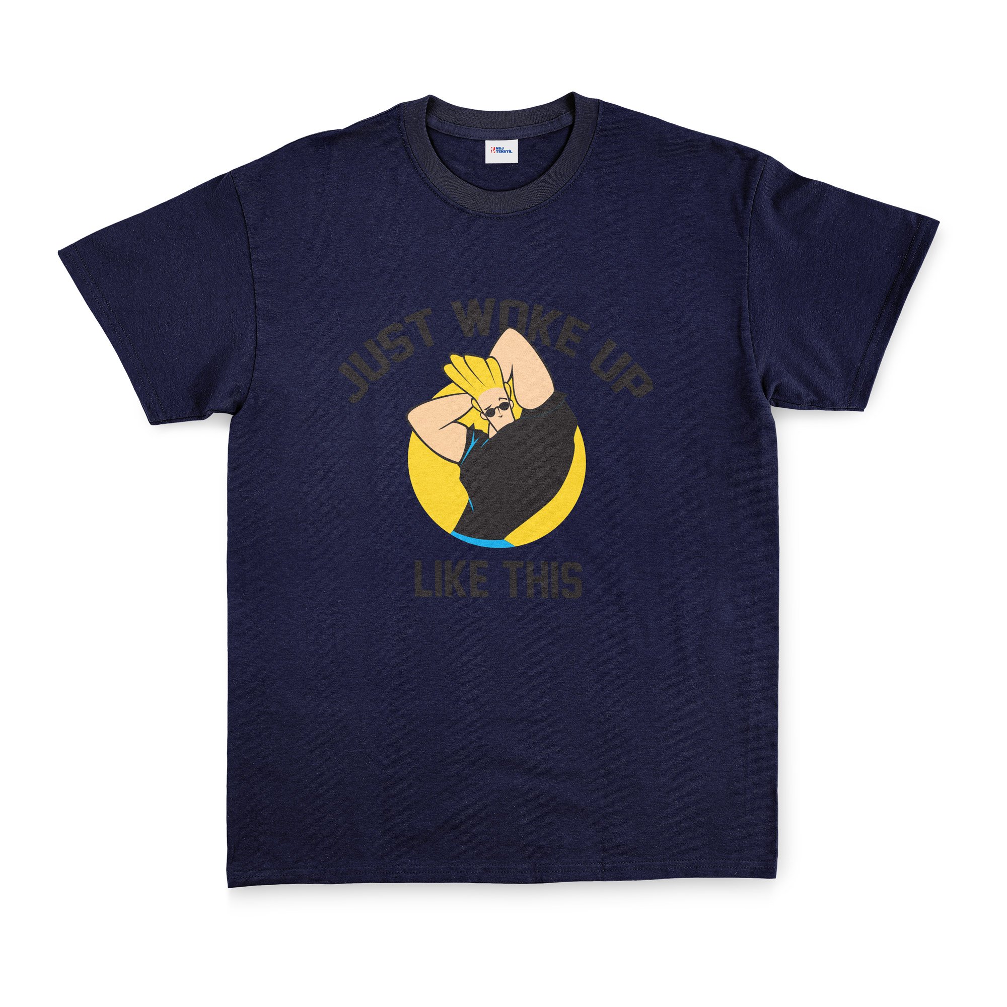 Just Woke Up Like This | Johnny Bravo Tişört L - Lacivert