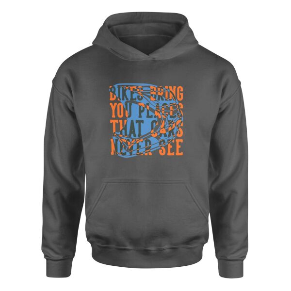 Bikes Bring You Places That Cars Never See Hoodie L - Füme