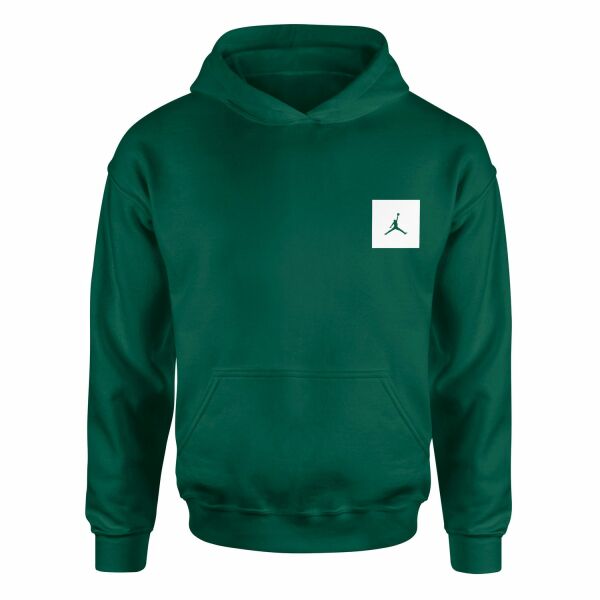 Air Jordan White Patch Hoodie M - Nefti Yeşili