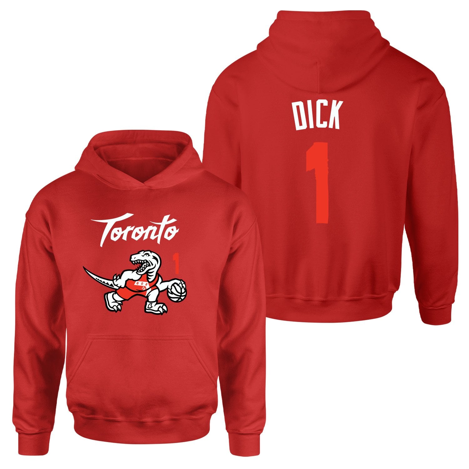Gradey Dick 1 City Edition Raptors Hoodie M - Kırmızı