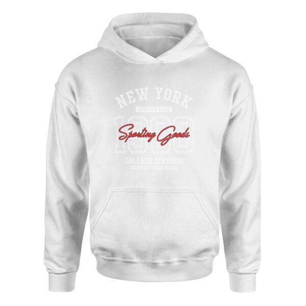 NY Athletic Team SG Hoodie S - Beyaz