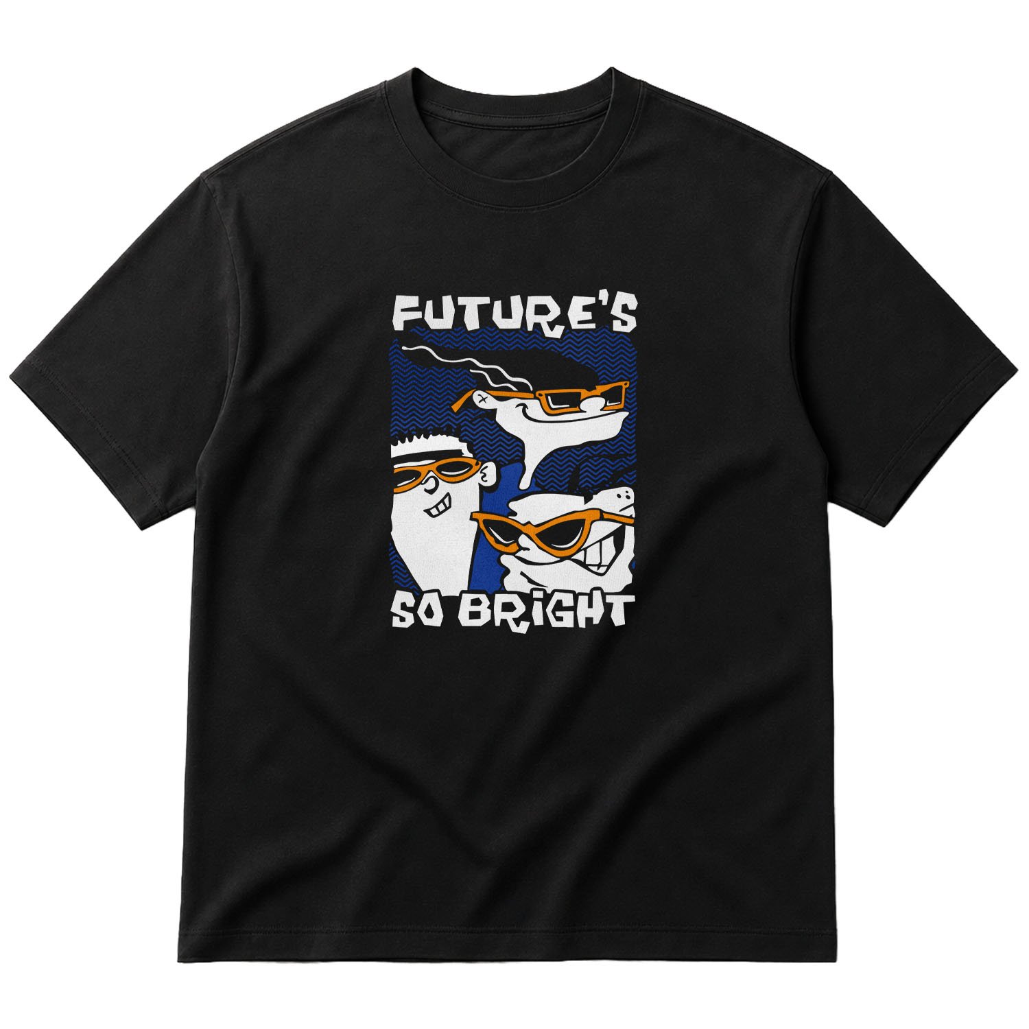 Future’s So Bright | Ed, Edd n Eddy Oversize Tişört M - Siyah