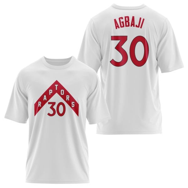 Ochai Agbaji 30 Raptors Jersey Oversize Tişört