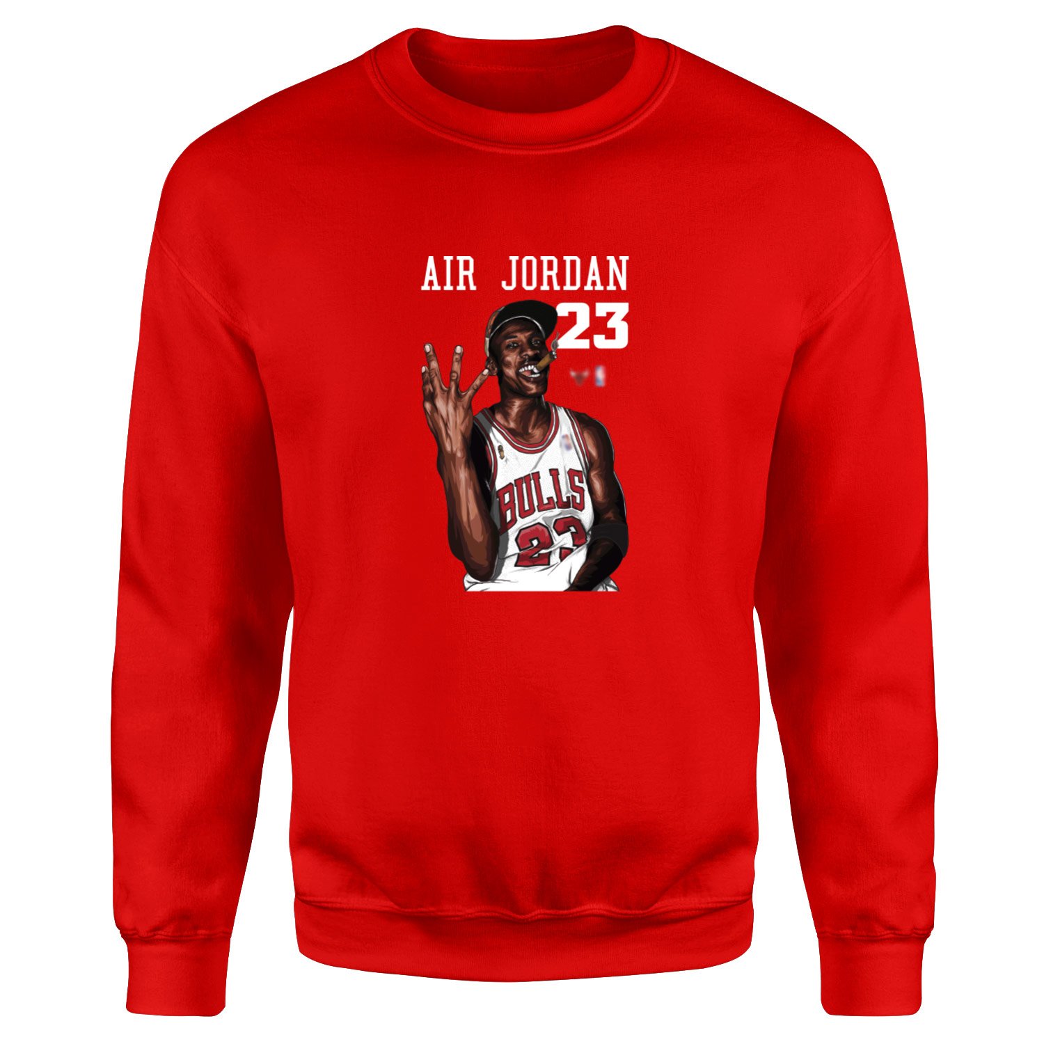4th Time Is The Charm | Michael Jordan Sweatshirt M - Kırmızı