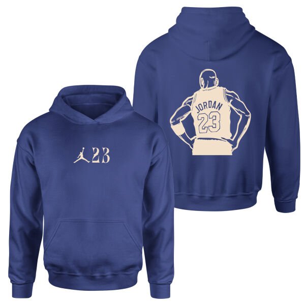 MJ 23 Unstoppable Cream |  Air Jordan Hoodie XL - İndigo Mavisi
