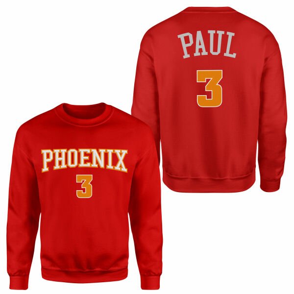 Chris Paul Phoenix Forma Sweatshirt XXL - Kırmızı