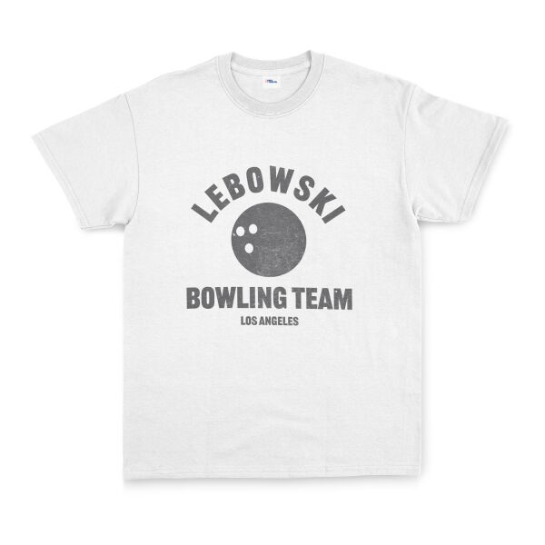 Lebowski Bowling Team Tişört L - Beyaz