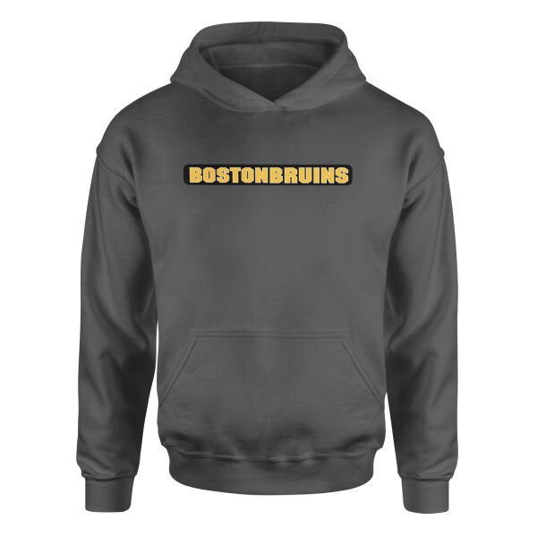 Boston Bruins Block Hoodie S - Füme