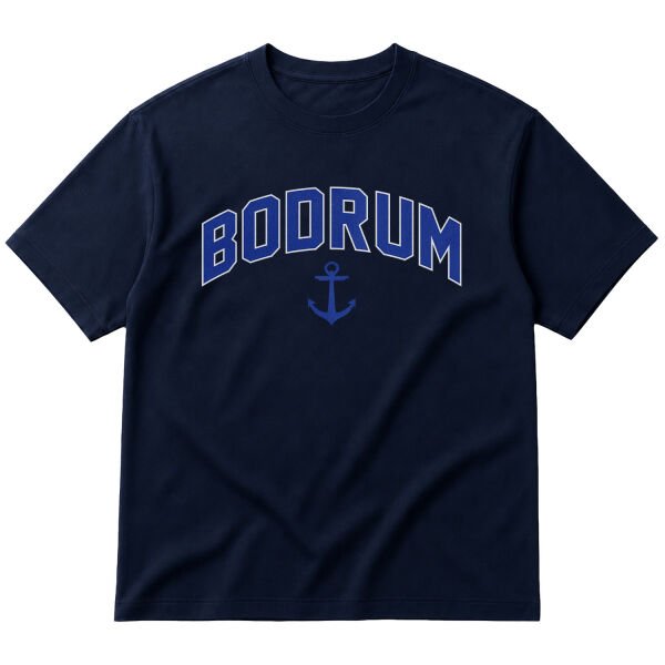 Bodrum Oversize Tişört M - İndigo Mavisi