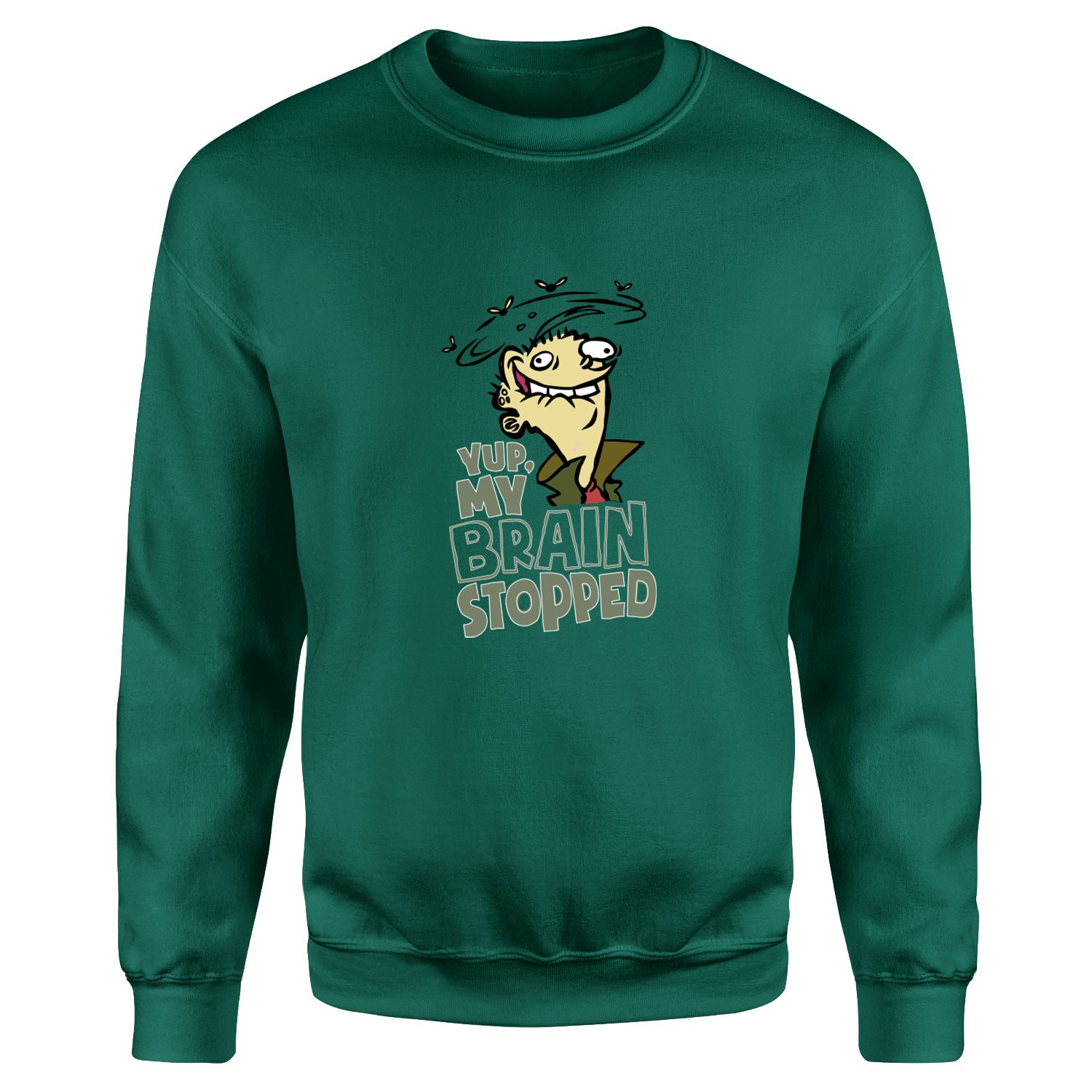Yup, My Brain Stopped Sweatshirt XXL - Nefti Yeşili