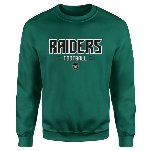 Las Vegas Raiders Football Sweatshirt L - Nefti Yeşili