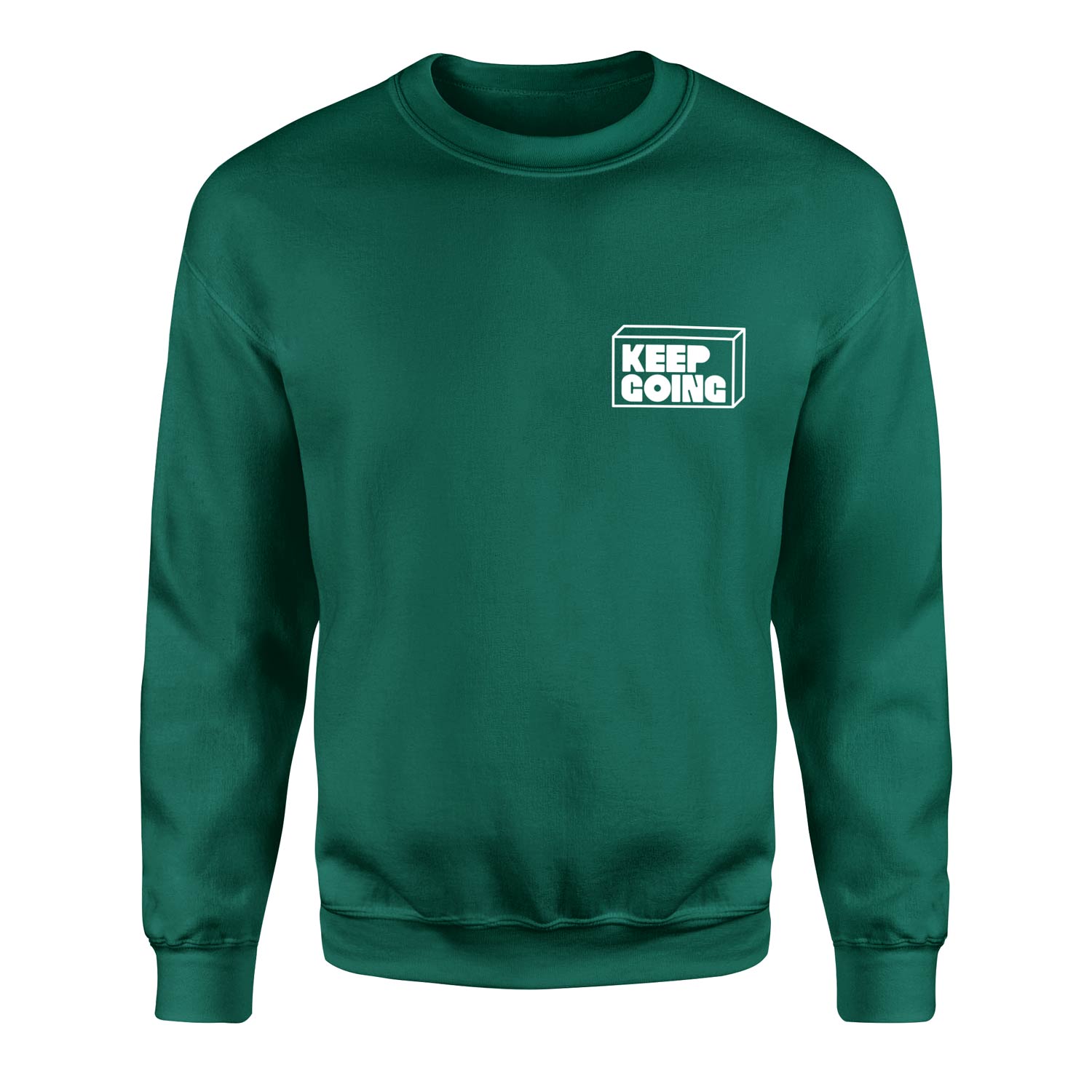Keep Going Sweatshirt XXL - Nefti Yeşili