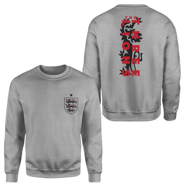 Three Lions | İngiltere Sweatshirt S - Gri