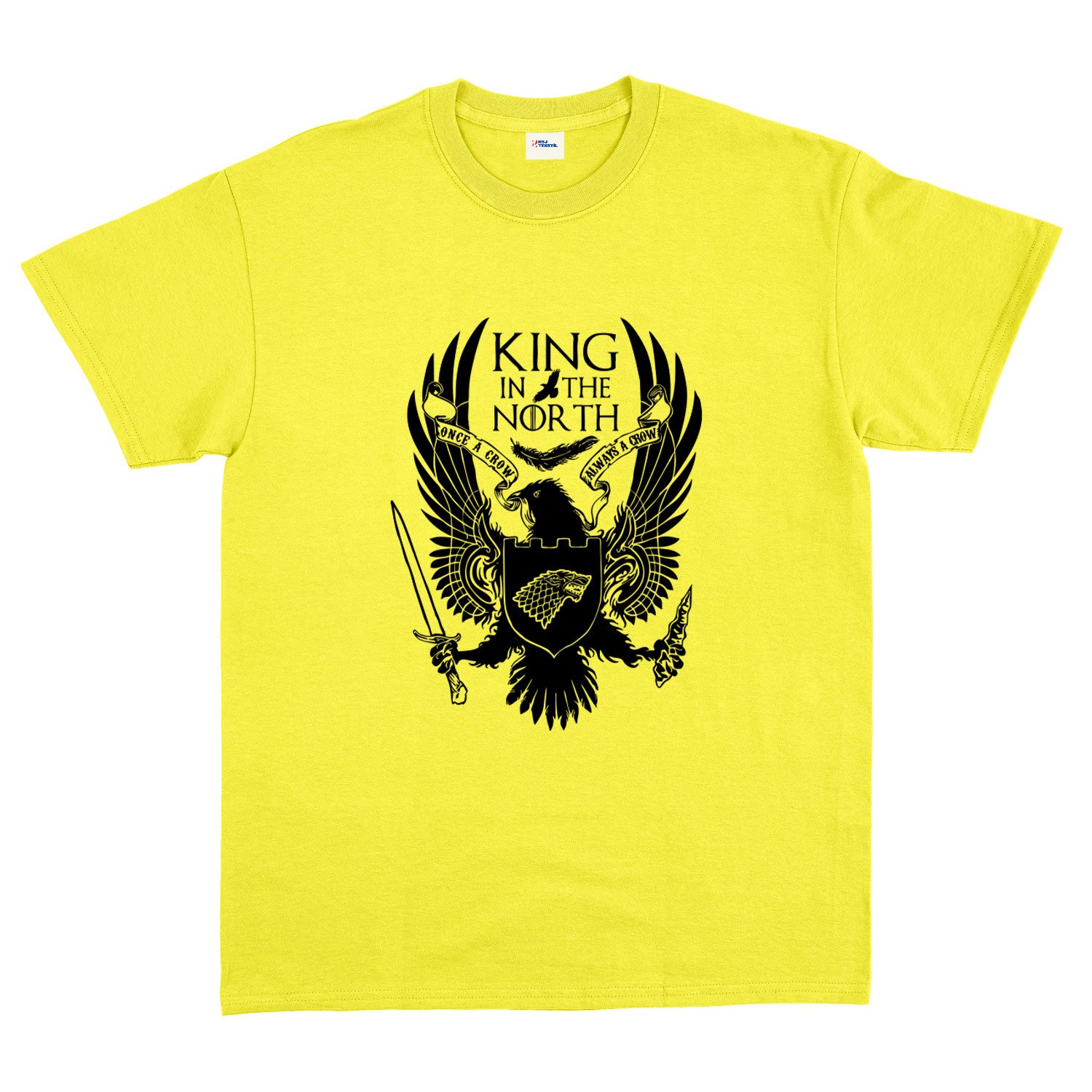 King in the North Tişört L - Sarı