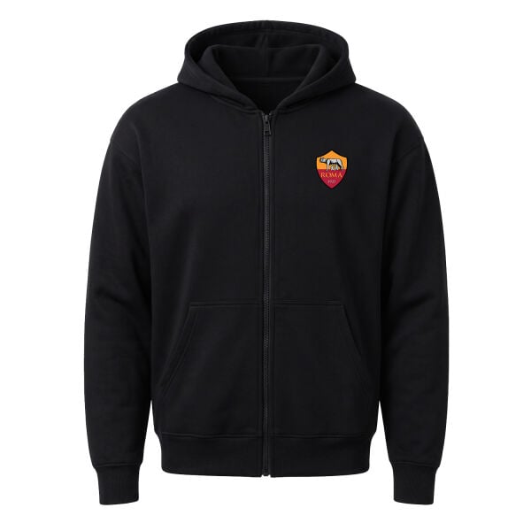 Roma Fermuarlı Kapüşonlu Sweatshirt