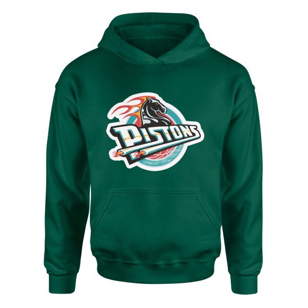 Detroit Retro Hoodie L - Nefti Yeşili
