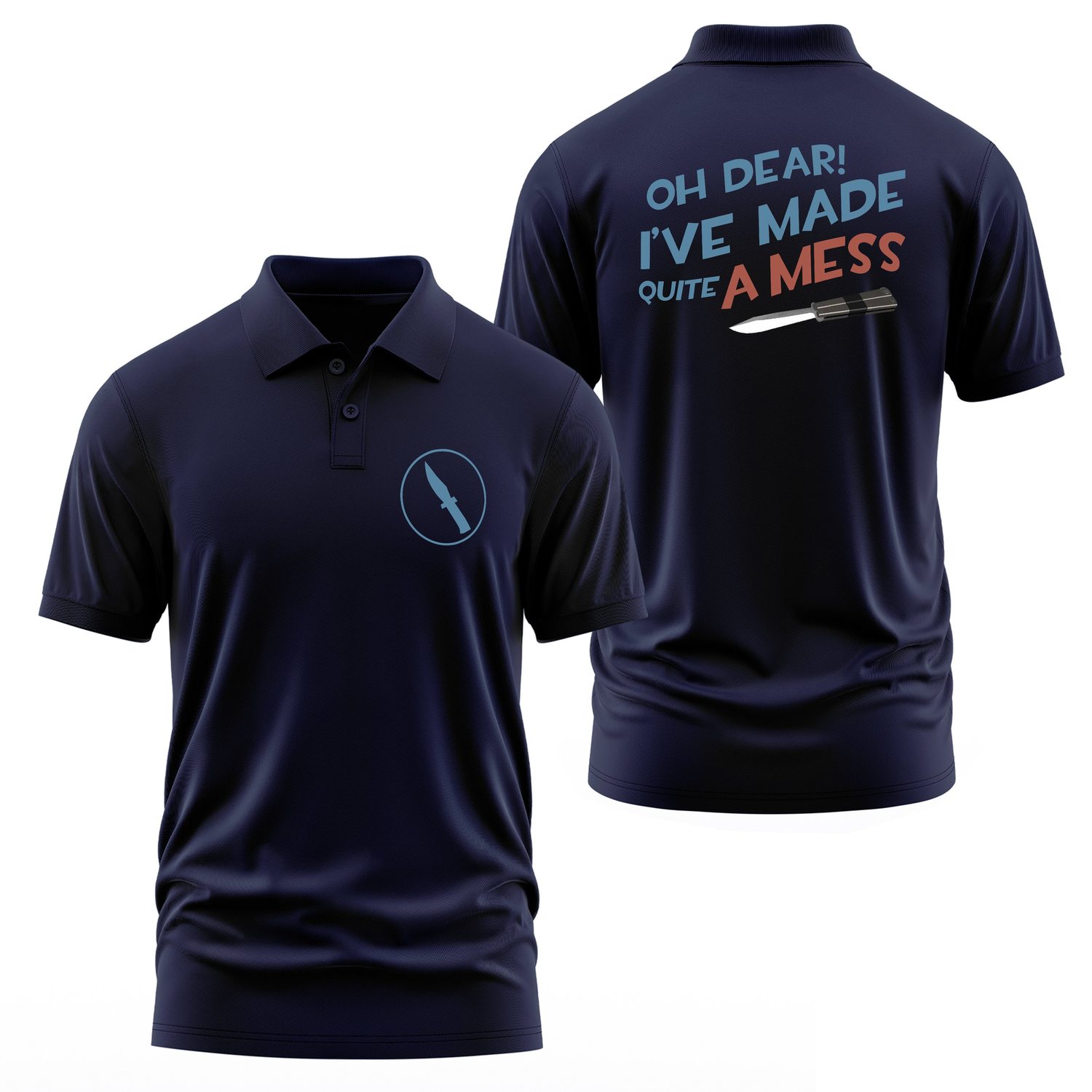The Spy Edition | Team Fortress 2 Polo Tişört L - İndigo Mavisi