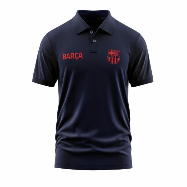 BARÇA Polo Tişört L - İndigo Mavisi