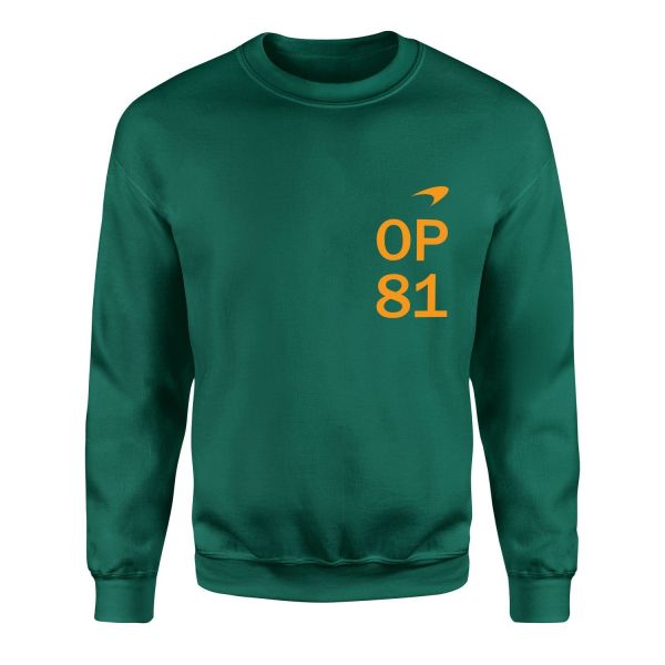 Oscar Piastri OP81 MCL Mastery Sweatshirt XXL - Nefti Yeşili