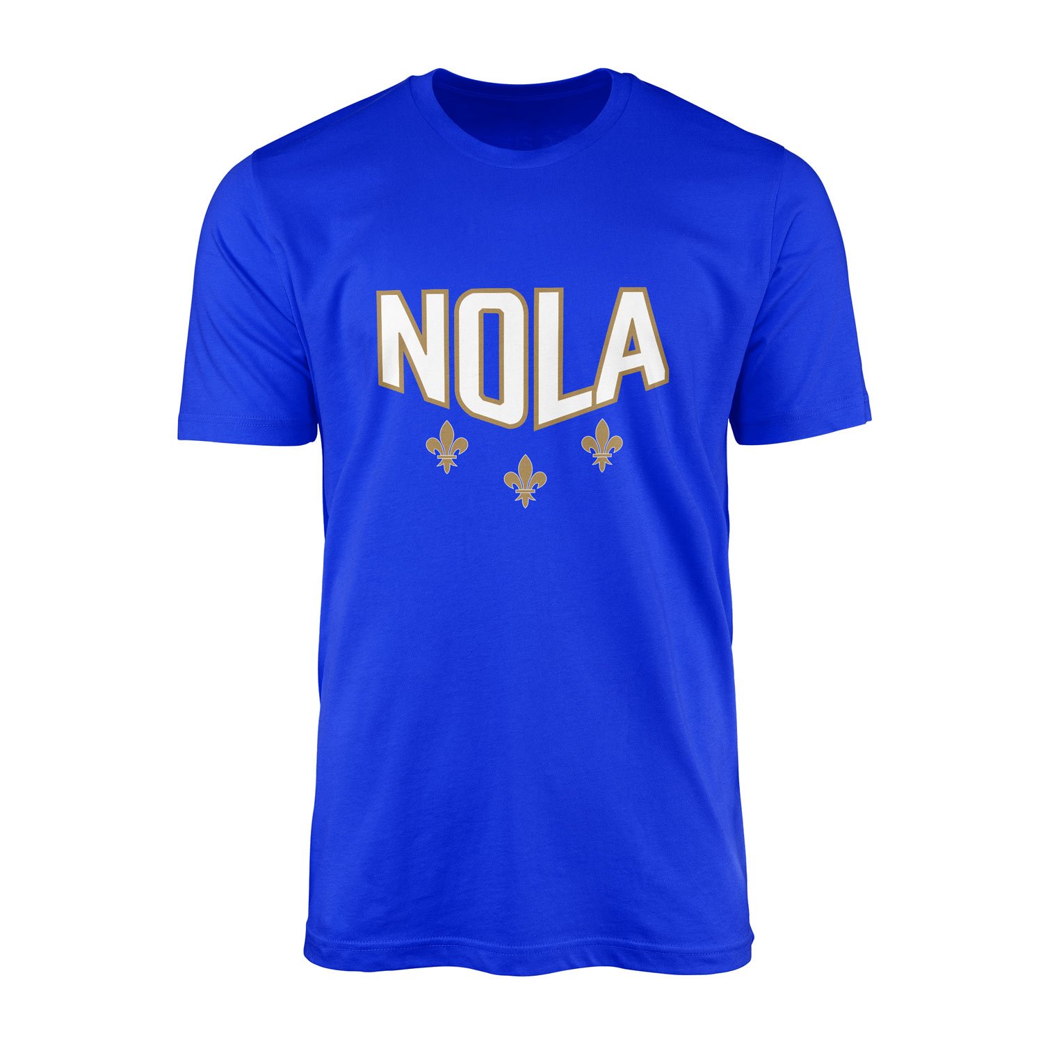 Fleur-de-lis New Orleans Tişört L - Mavi