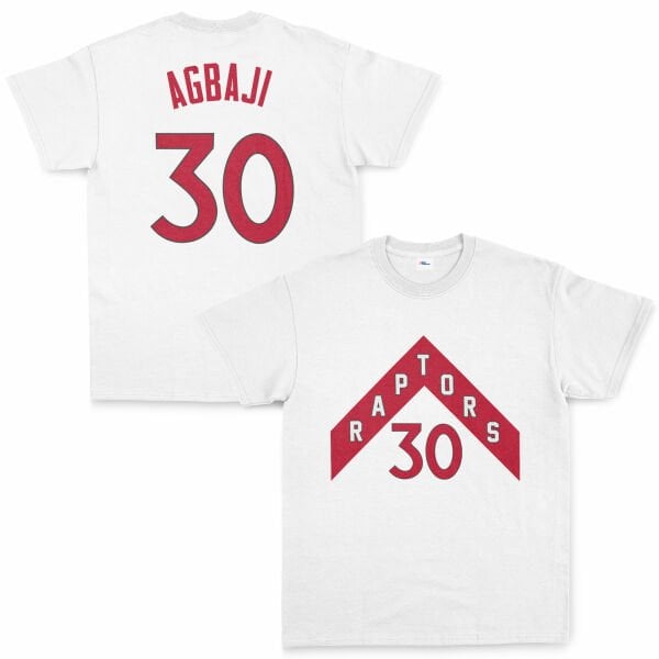 Ochai Agbaji 30 Raptors Jersey Tişört