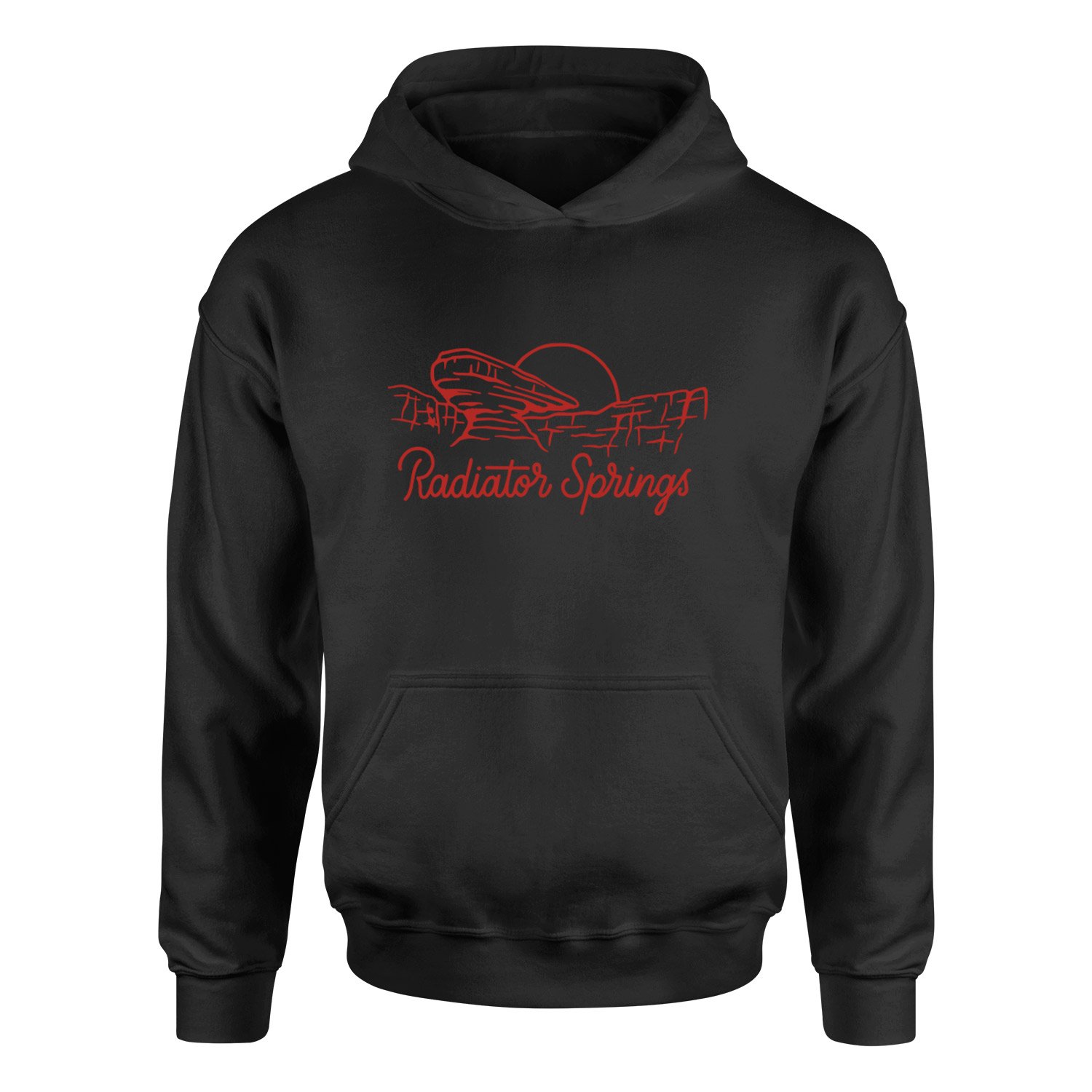 Radiator Springs Hoodie XL - Siyah