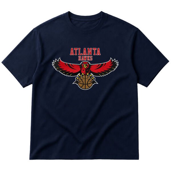 Atlanta H Oversize Tişört L - İndigo Mavisi