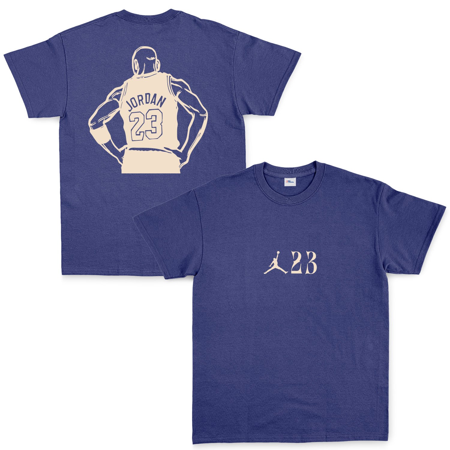 MJ 23 Unstoppable Cream |  Air Jordan Tişört XL - İndigo Mavisi