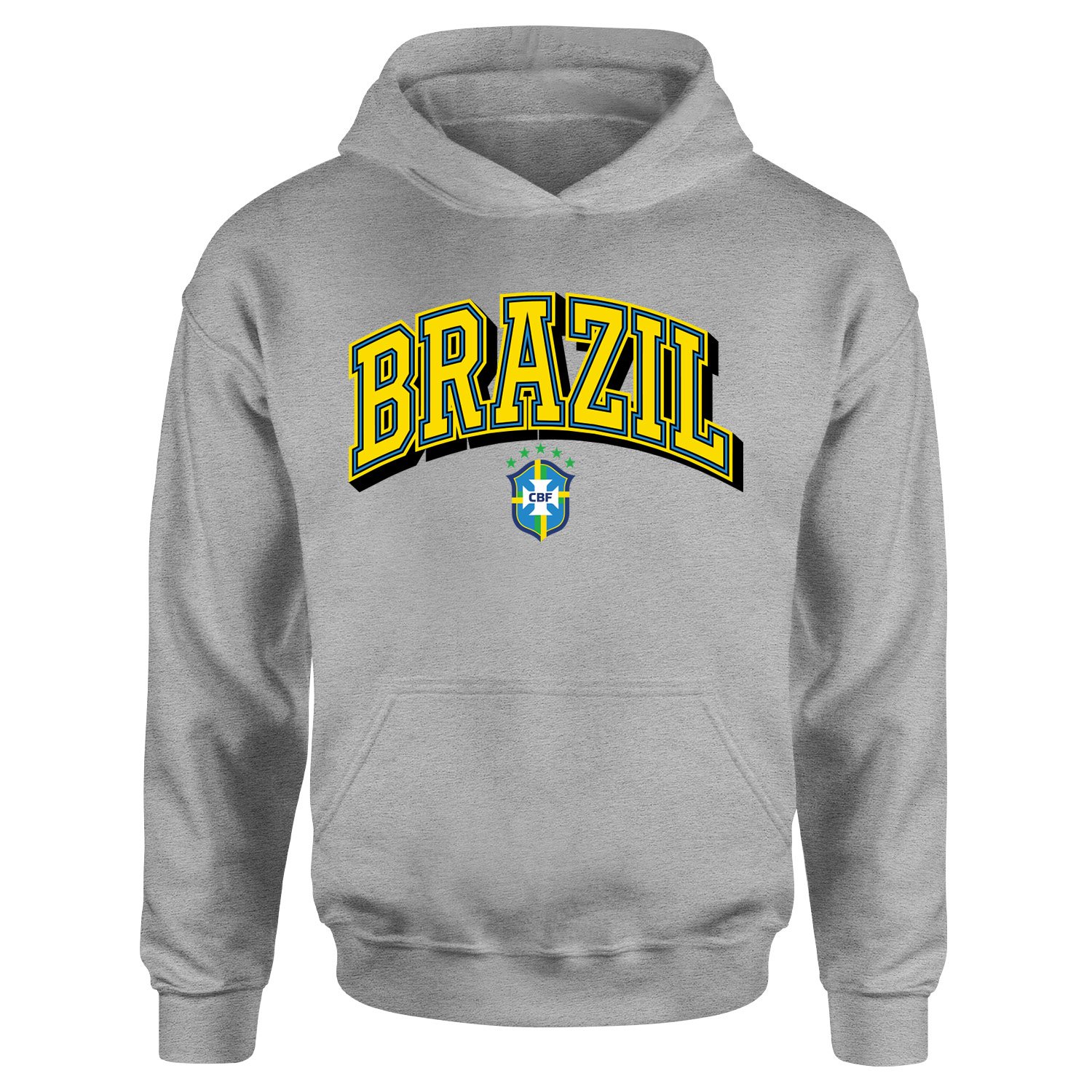 Brezilya 2026 Varsity Hoodie XXL - Gri